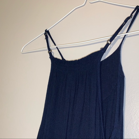 Navy Embroidered Tank Top - Picture 5 of 5
